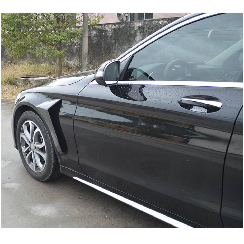 メルセデスベンツ W205 Sport フェイスリフト前 カーボン サイドエア フェンダーベンド トリム