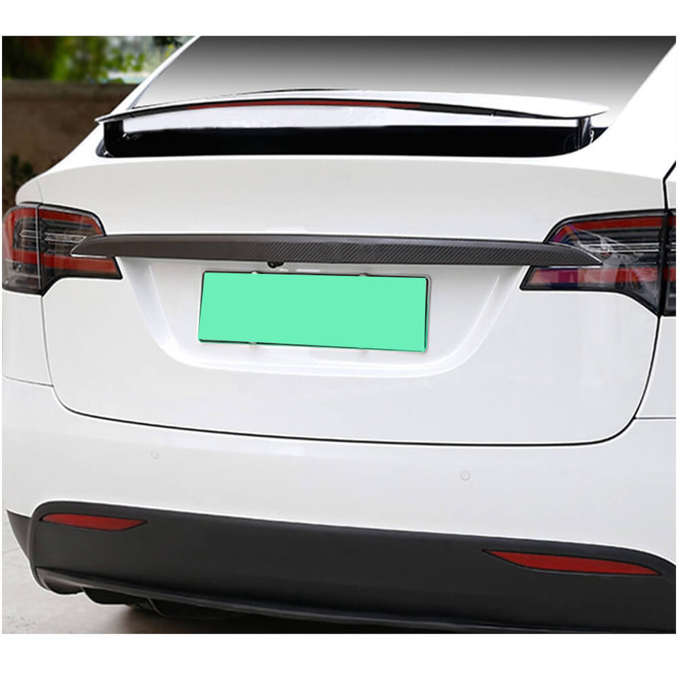 テスラ Model X 2016-2020 カーボン リア トランク Tail カバー トリム