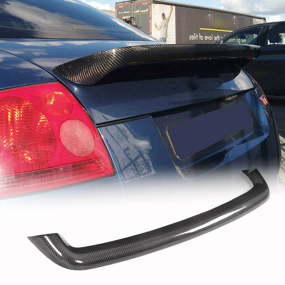 アウディ TT (Quattro) MK1 Type 8N 1998-2006 カーボン リア トランク スポイラー ウィングリップ
