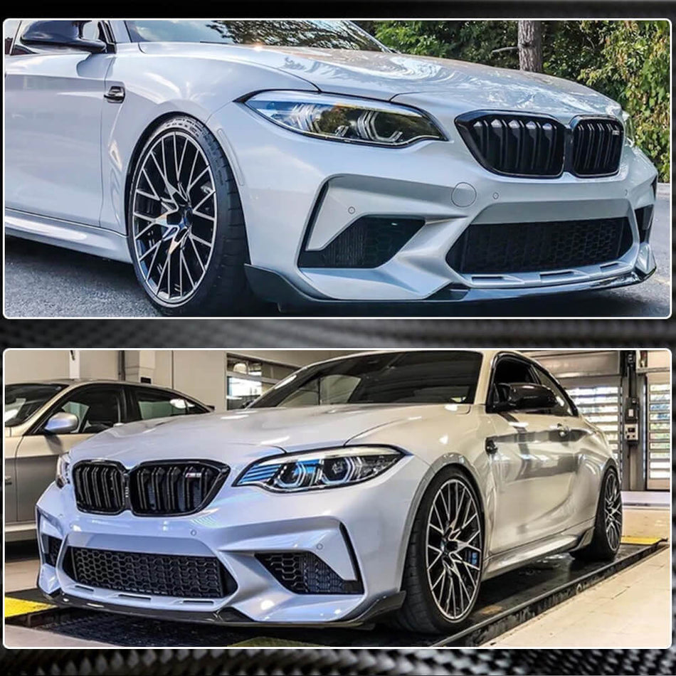 BMW 2シリーズ F87 M2 Competition M2C カーボン フロントバンパー リップスポイラー スプリッター