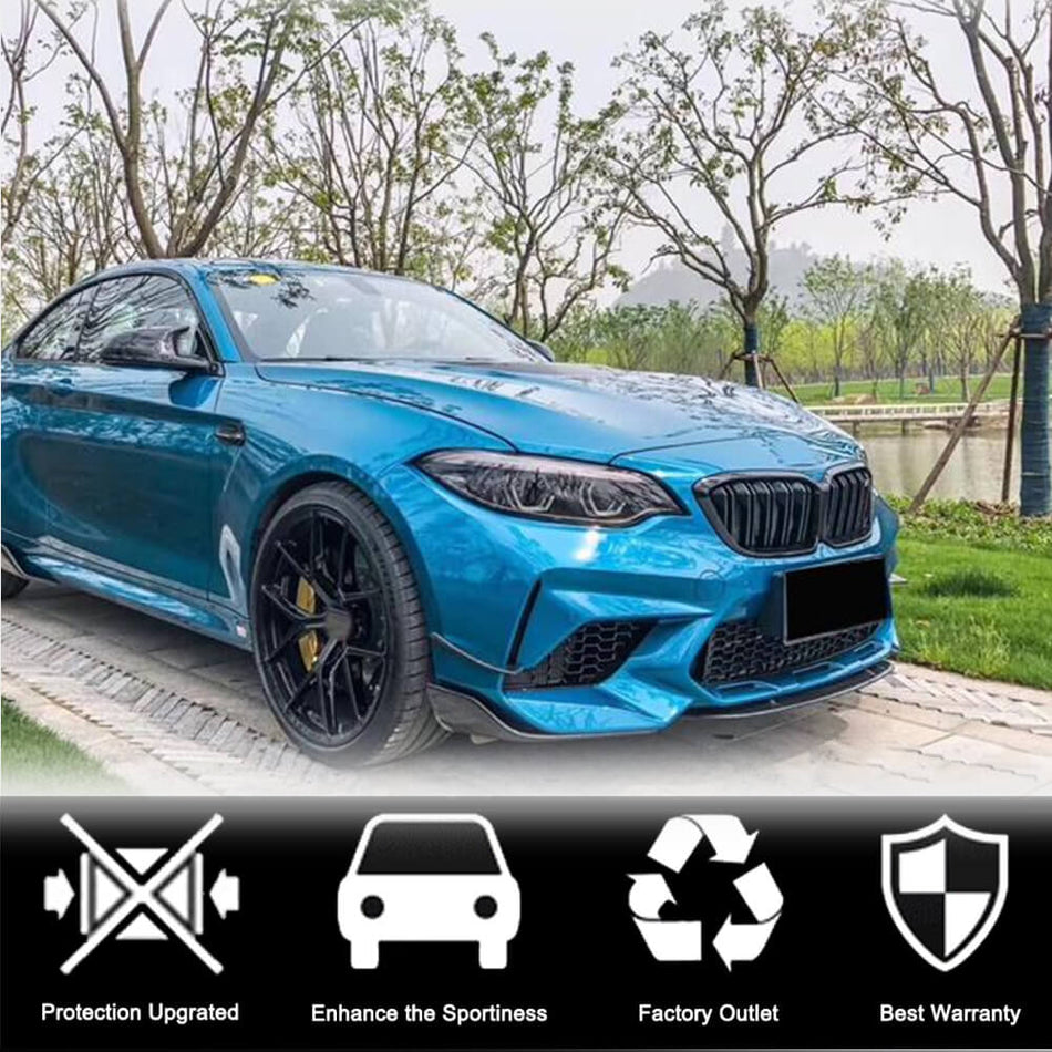 BMW 2シリーズ F87 M2 M2C カーボン フロントバンパー リップ スポイラー エアロ ボディキット