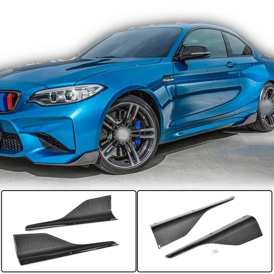 BMW 2シリーズ F87 M2 M2C カーボン サイドスカート Canard スプリッター ワイドボディキッド