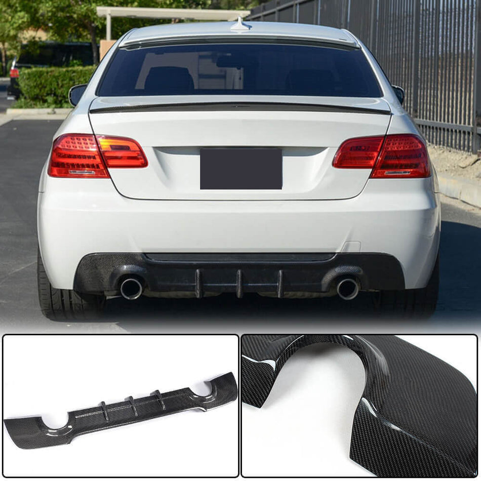 BMW 3シリーズ E92 E93 M Sport カーボン リアバンパー ディフューザー バランスリップ | 320i 323i 325i 328i 330i 335i M-tech