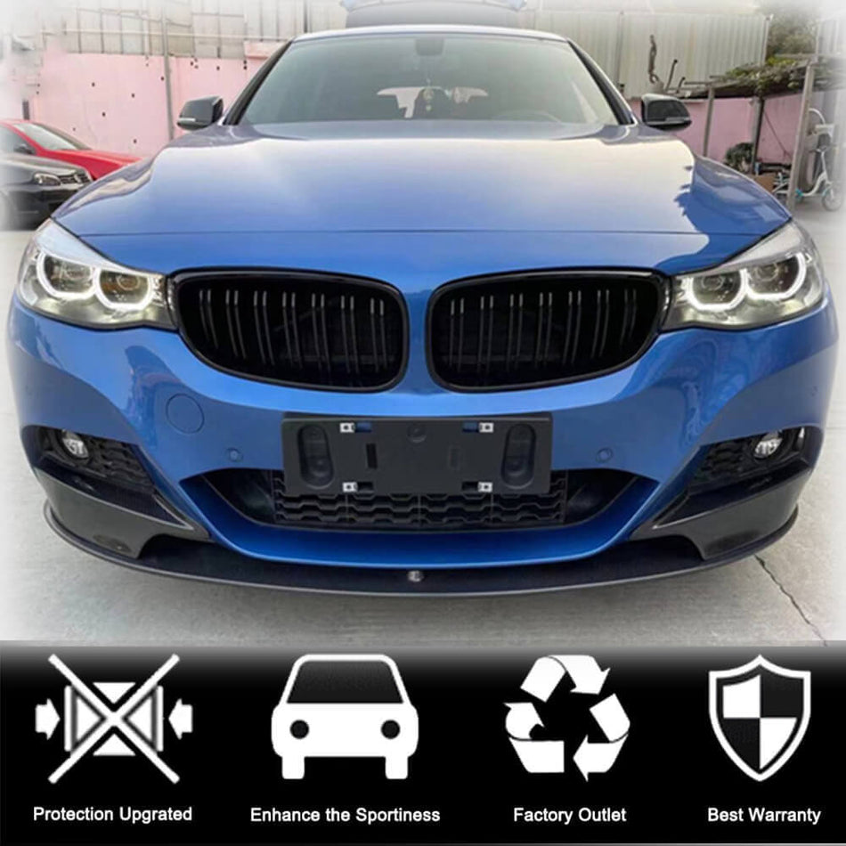 BMW 3シリーズ F34 M Sport GT GranTurismo カーボン フロントバンパー スプリッター カップウイング ウィングレット ベンドフラップ