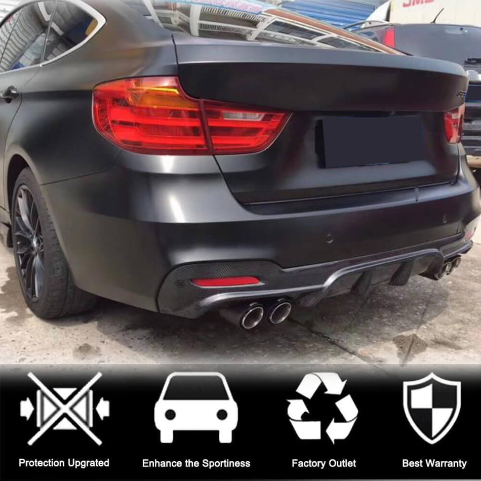 BMW 3シリーズ F34 M Sport GT GranTurismo カーボン リアバンパー ディフューザー バランスリップ | 320i 328i 330i 335i 340i M-tech
