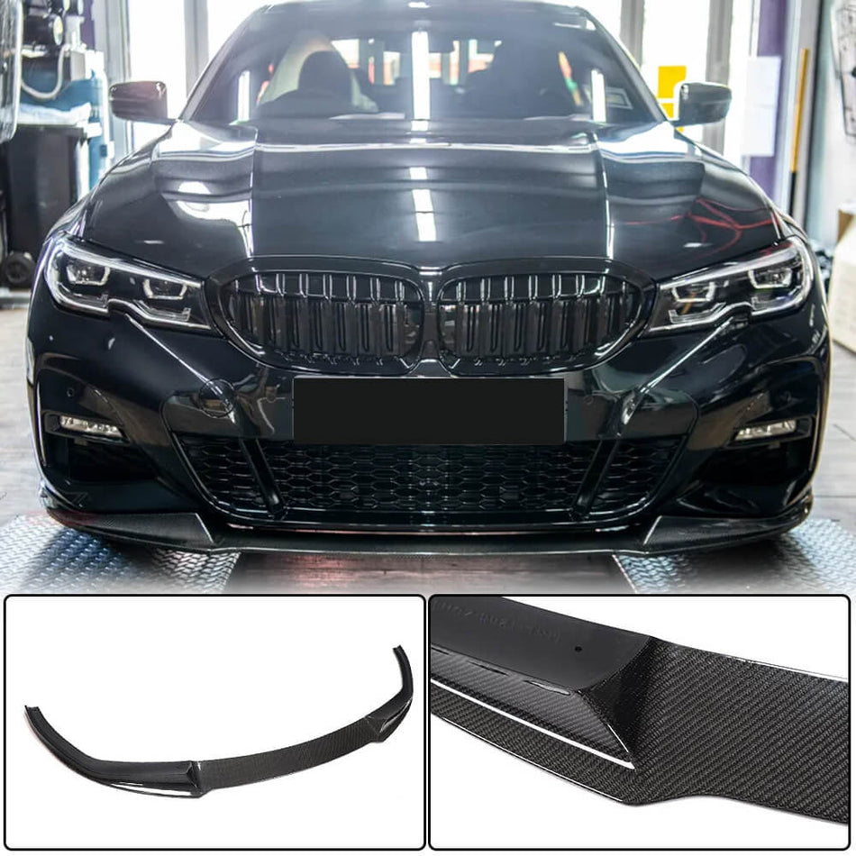 BMW 3シリーズ G20 320i 330i M Sport M340i カーボン フロントバンパー リップスポイラー ワイドボディキッド