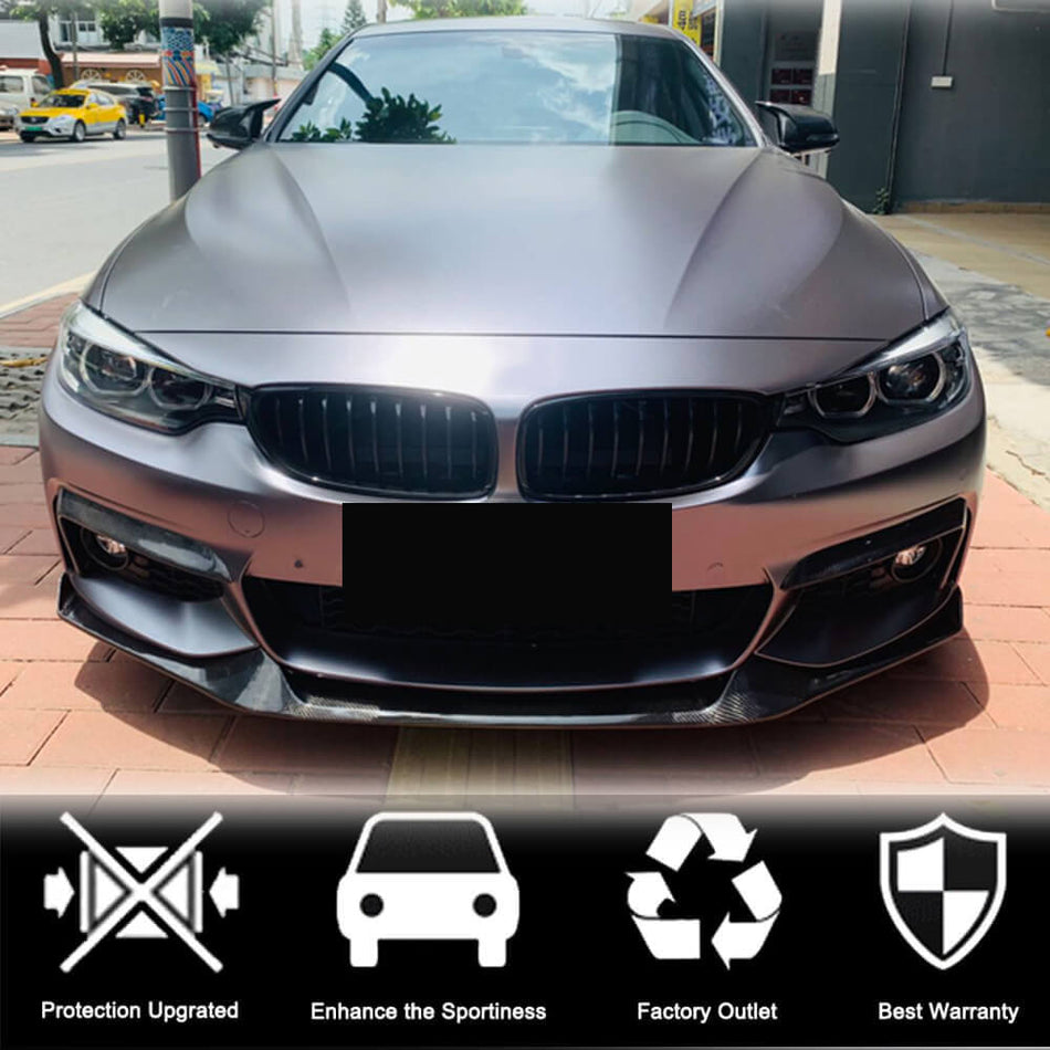 BMW 4シリーズ F32 F33 F36 M Sport カーボン フロントバンパー フォグライト エアベンド | 420i 428i 430i 435i 440i M Tech