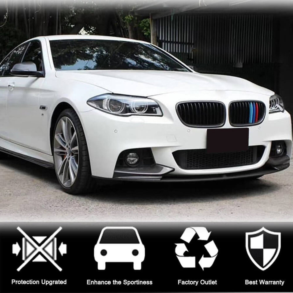 BMW 5シリーズ F10 M Sport カーボン フロントバンパー リップスポイラー | 520i 528i 530i 535i 550i M Tech
