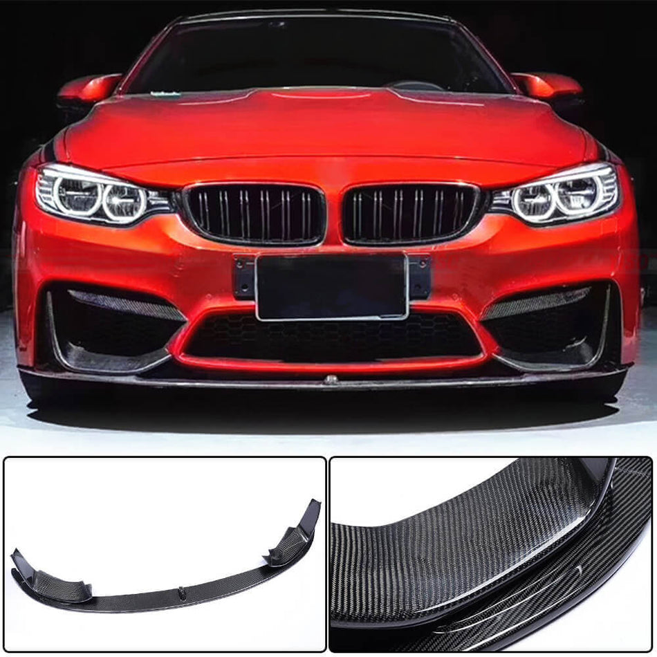 BMW F80 M3 F82 F83 M4 カーボン フロントバンパー リップ スポイラー スプリッター