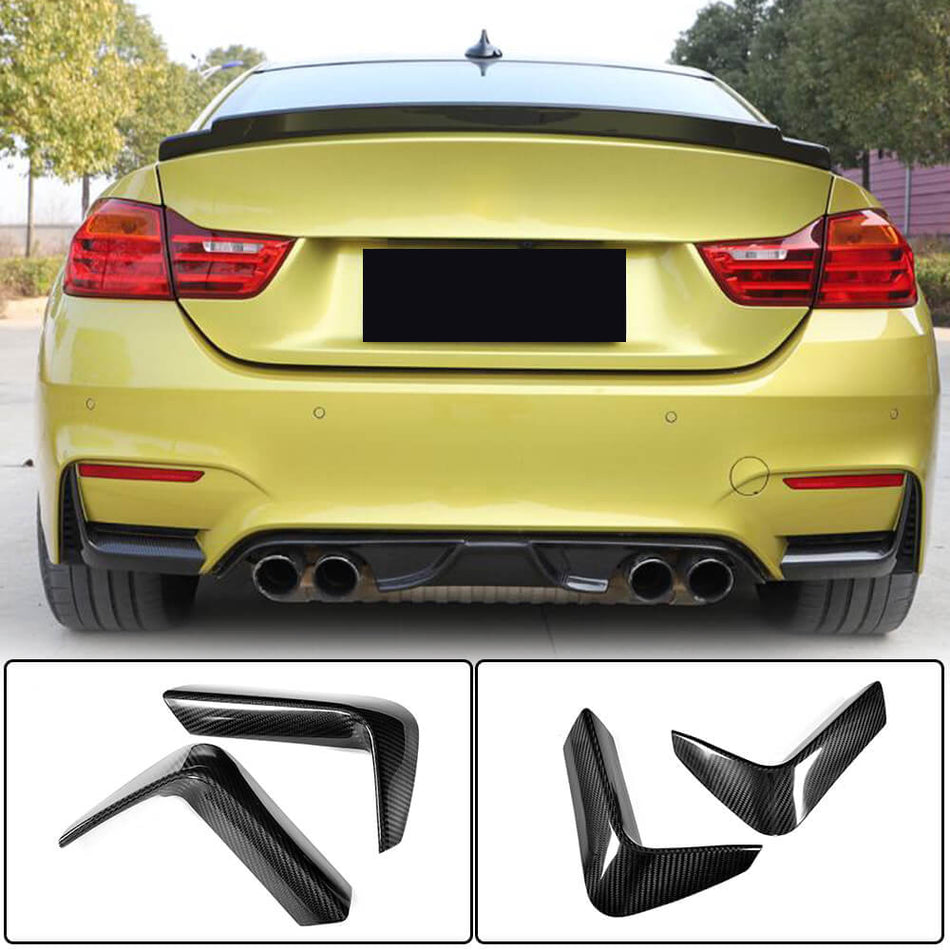 BMW F80 M3 F82 F83 M4 カーボン リアバンパー スプリッター Canard Apron Flaps