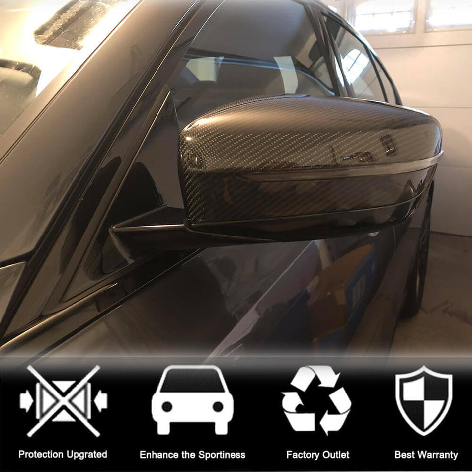 BMW G20 G22/G23 G30 G32 GT G11 G14/G15/G16 ドライカーボン リプレイスメントサイドミラー カバー カップ LHD