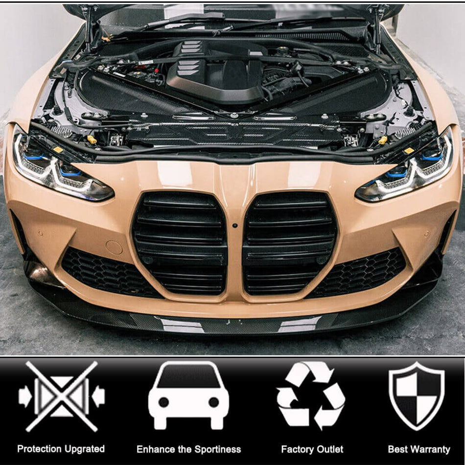 BMW G80 M3 G82 G83 M4 2021+ ドライカーボン フロント Engine Hood Panel カバー インテリア アクセサリー