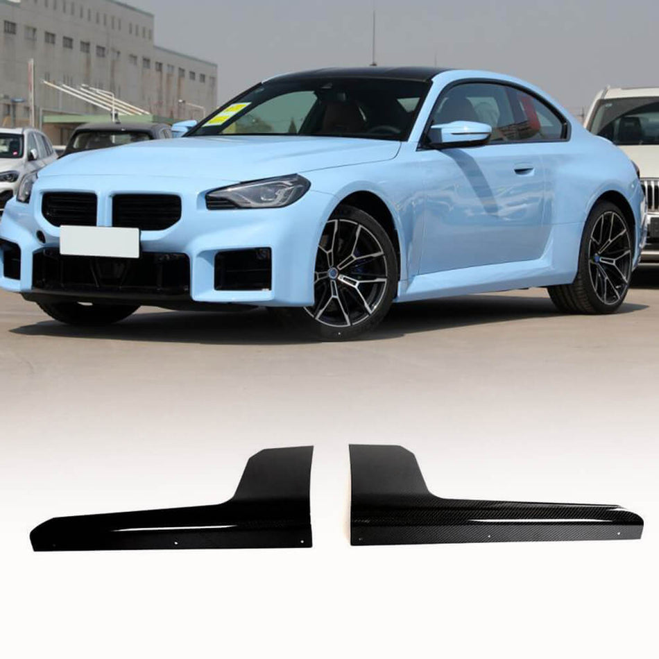 BMW G87 M2 ベース クーペ 2 Door 2022-2023 カーボン サイドスカート ドアロッカーパネル エクステンションリップ