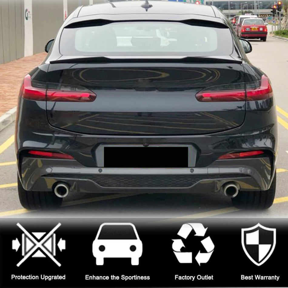 BMW X4 G02 M40i Sport Utility カーボン リア トランク スポイラー ウィングリップ