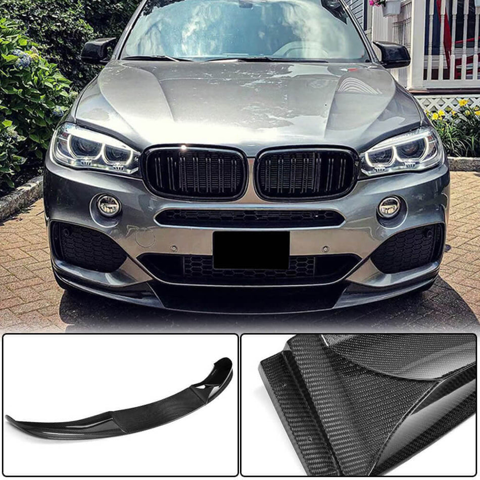BMW X5 F15 M Sport カーボン フロントバンパー リップ スポイラー ワイドボディキッド