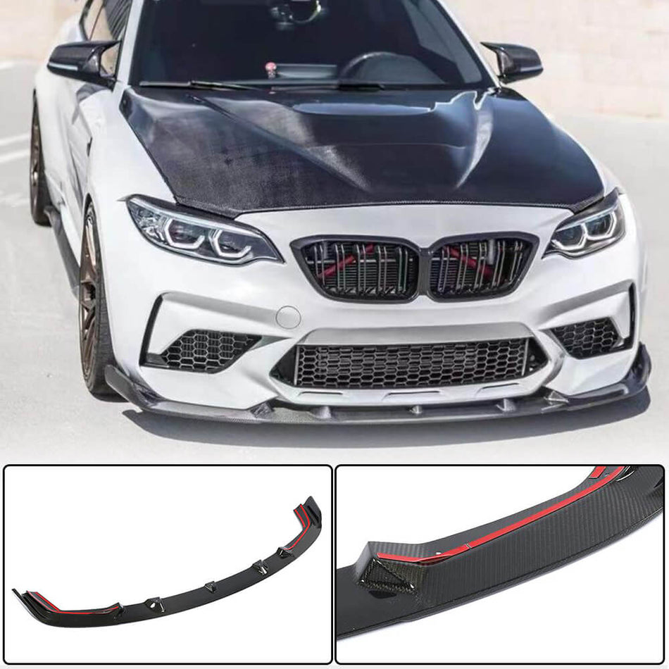 BMW 2シリーズ F87 M2 Competition M2C カーボン フロントバンパー リップ スポイラー スプリッター