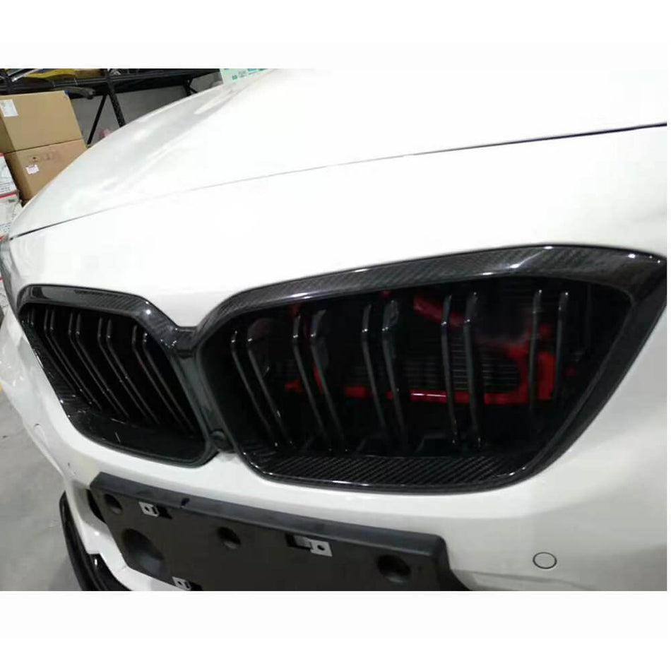 BMW 2シリーズ F87 M2 Competition M2C ドライカーボン フロント グリル フレームバンパー グリル トリム エンブレム