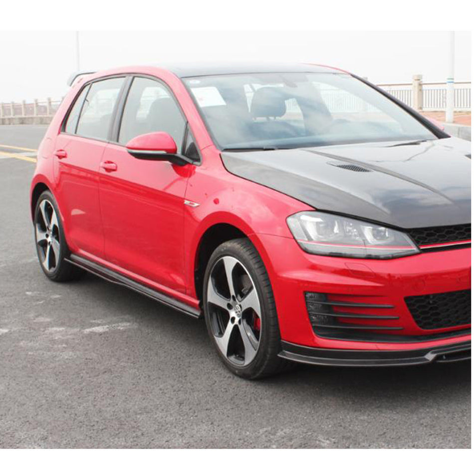 フォルクスワーゲン Golf 7 MK7 GTI カーボン サイドスカート Under ドアロッカーパネル エクステンションリップ