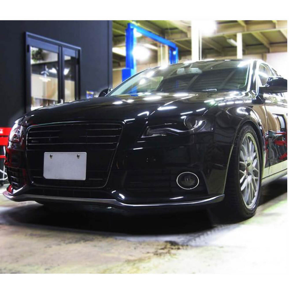 アウディ S4 A4 B8 Sline Sedan フェイスリフト前 09-12 カーボン フロントバンパー リップ スポイラー