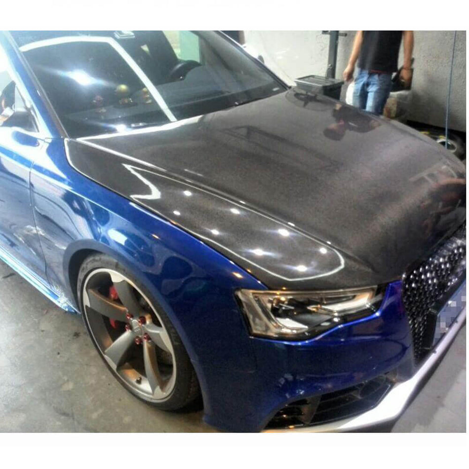 アウディ A5 Sline S5 8.5 Sportback Facelift カーボン ボンネット カバー