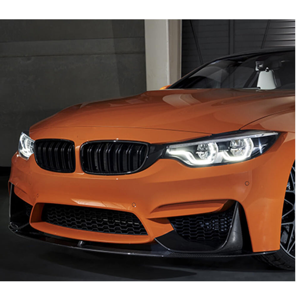 BMW F80 M3 F82 F83 M4 カーボン フロントバンパー リップ スポイラー ワイドボディキッド