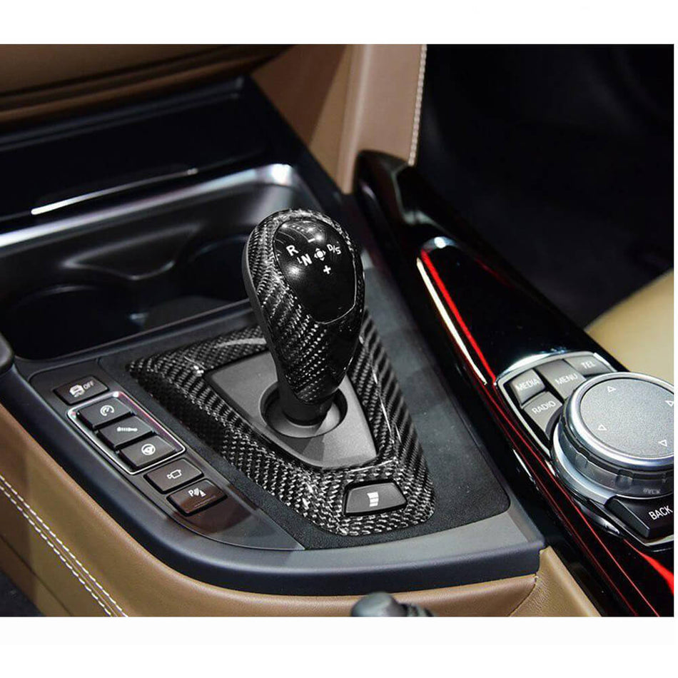 BMW F80 M3 F82 F83 M4 カーボン Gear Shift カバー & センターコンソール トリム LHD