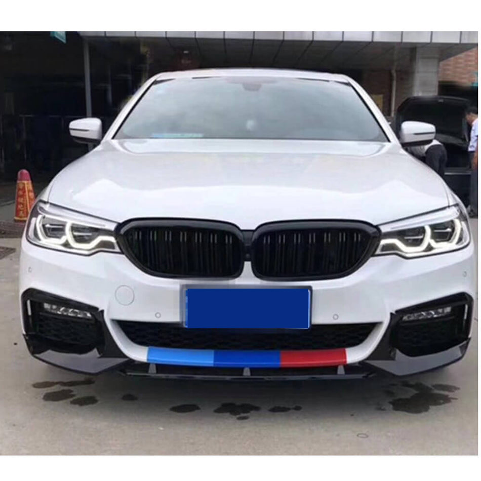 BMW 5シリーズ G30 G31 M Sport カーボン フロントバンパー スプリッター カップウイング ウィングレット Flaps | 520i 530i 540i M-tech M550i