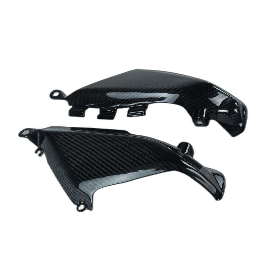 Ducati MONSTER 659 696 796 1100 EVO カーボン OIL COOLER ガード カバー