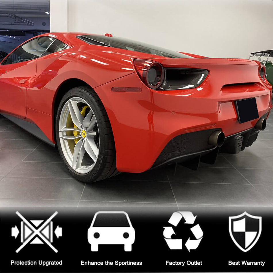 フェラーリ 488 GTB カーボン リア Taillight エアベンド カバー エクステリアアクセサリー