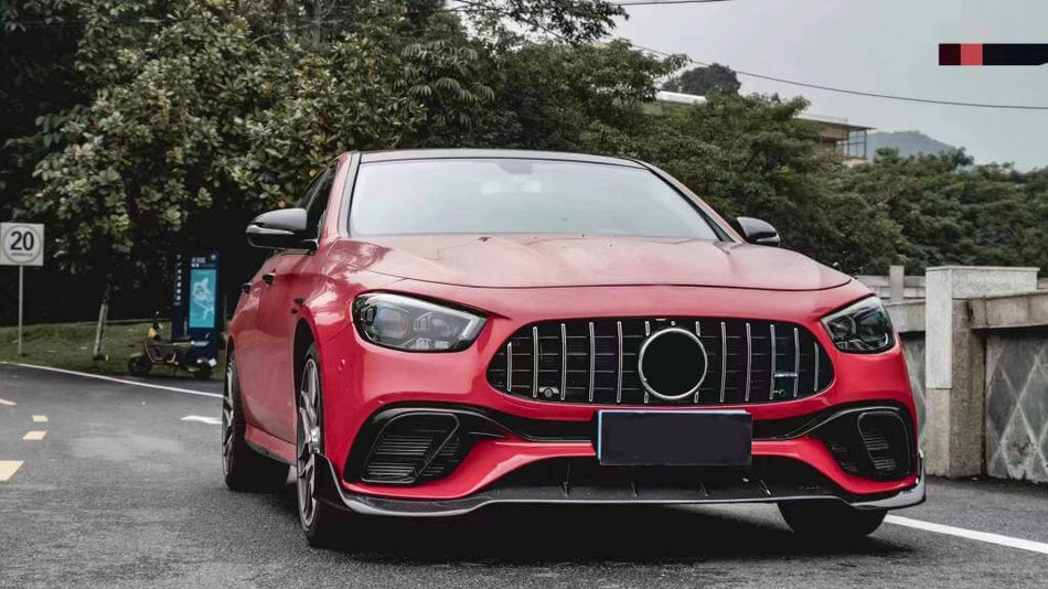 メルセデスベンツ E Class W213 E63 (S) AMG Sedan 4ドア カーボン フロントバンパー リップスポイラー