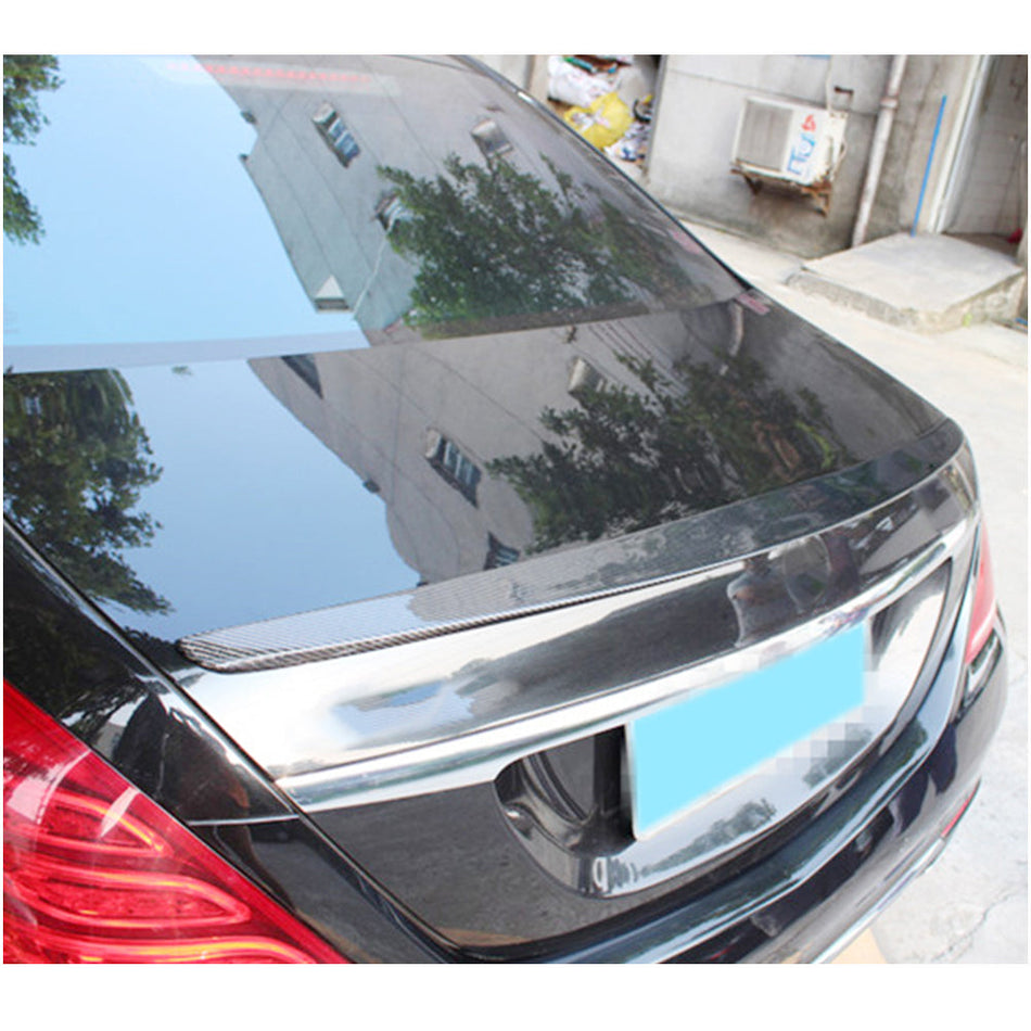 メルセデスベンツ S Class W222 カーボン リア トランク スポイラー ウィングリップ | S400 S450 S500 S550 S560 S600 S63 S65 AMG