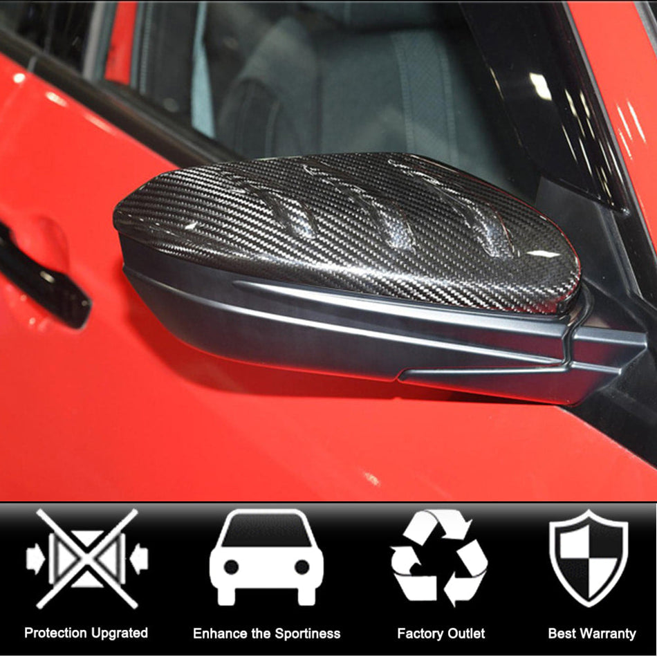 ホンダ Civic 10th Replacment カーボン サイドミラーカバー