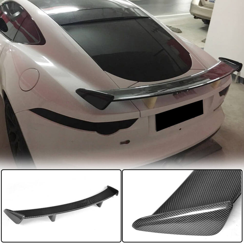 ジャガー F-TYPE クーペ 2014-2019 カーボン リア トランク スポイラー ウィングリップ
