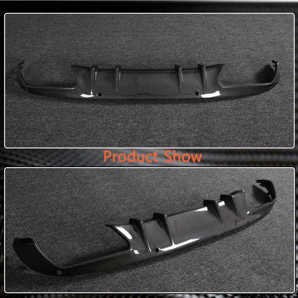 メルセデスベンツ C Class W205 C160 C180 C200 C300 ベース Sedan 4ドア 15-19 カーボン リアバンパー ディフューザー Lip