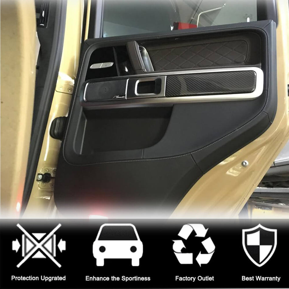 メルセデスベンツ G Class W463 2019UP ドライカーボン インテリア Door Handle カバー トリム | G500 G550 G63 AMG G350d G400d