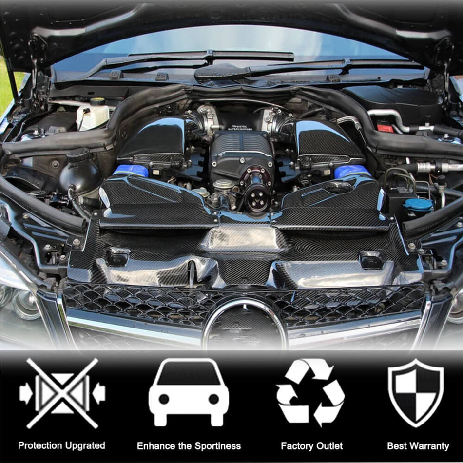 メルセデスベンツ W204 C204 C63 AMG Facelift ドライカーボン Cold エア Intake Kit System カバー