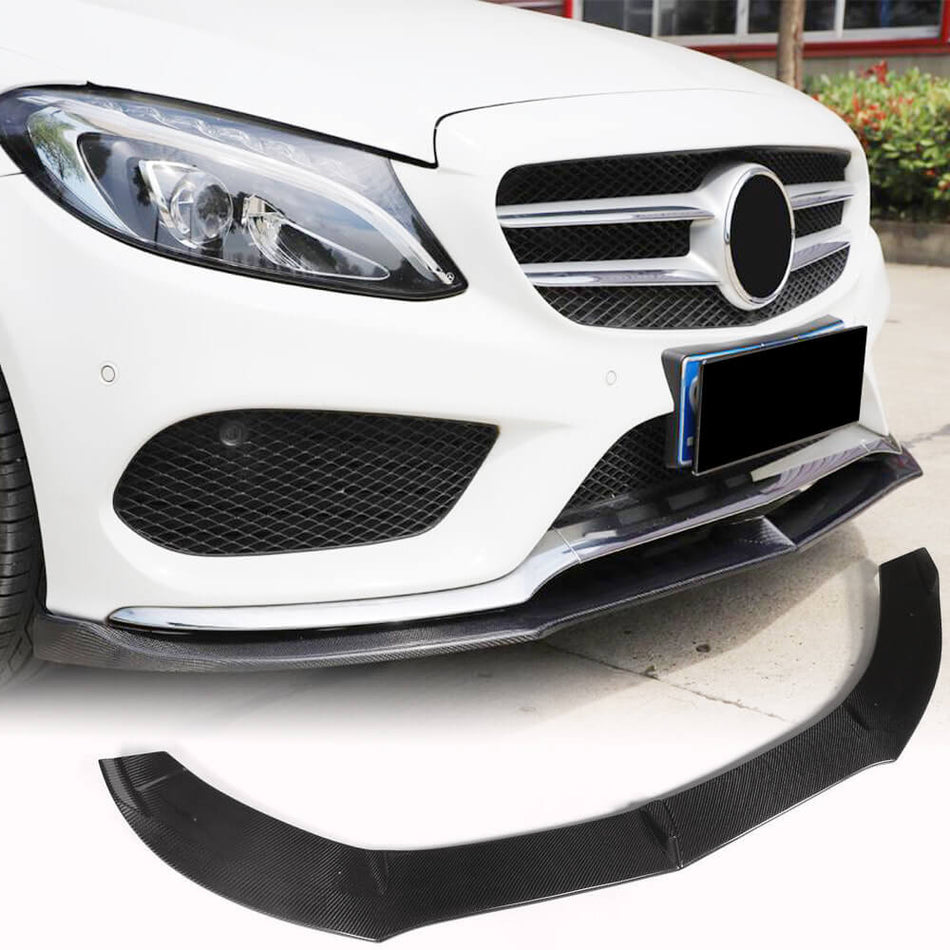 メルセデスベンツ W205 C205 A205 Sport C43 フェイスリフト前 カーボン フロントバンパー リップ スポイラー