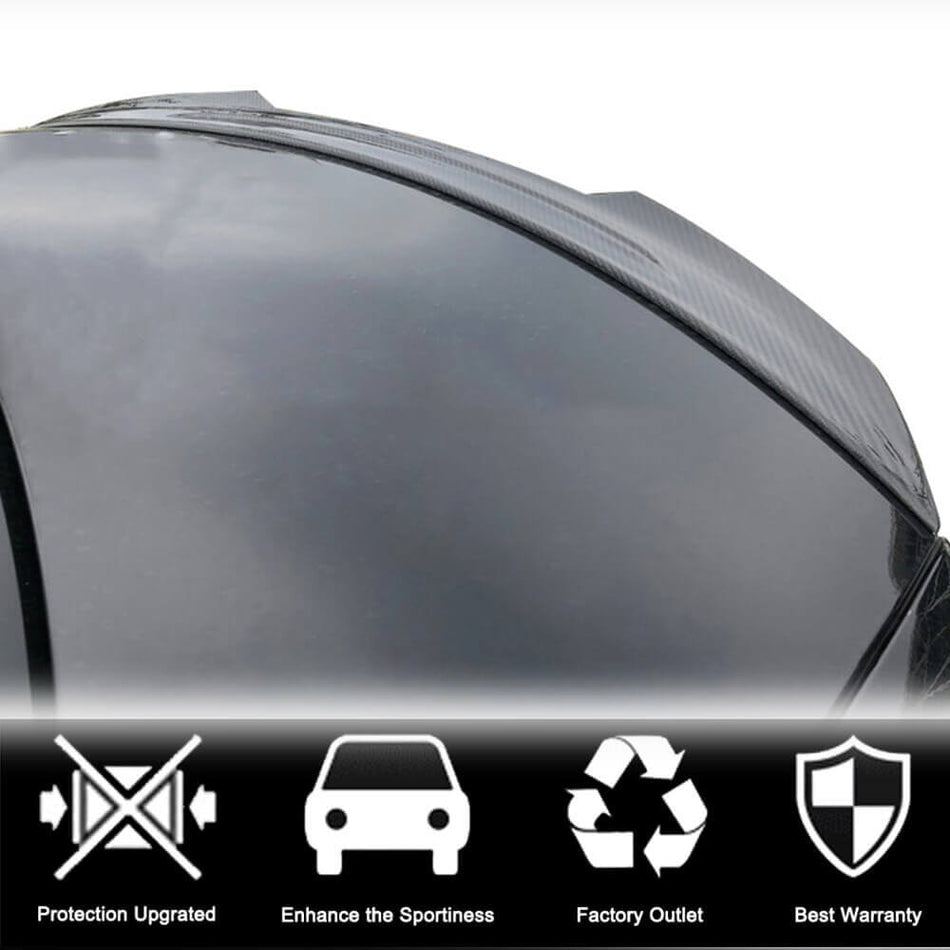 メルセデスベンツ C Class W206 ドライカーボン リア トランク スポイラー ウィングリップ | C180 C200 C300 C43 AMG 4Matic