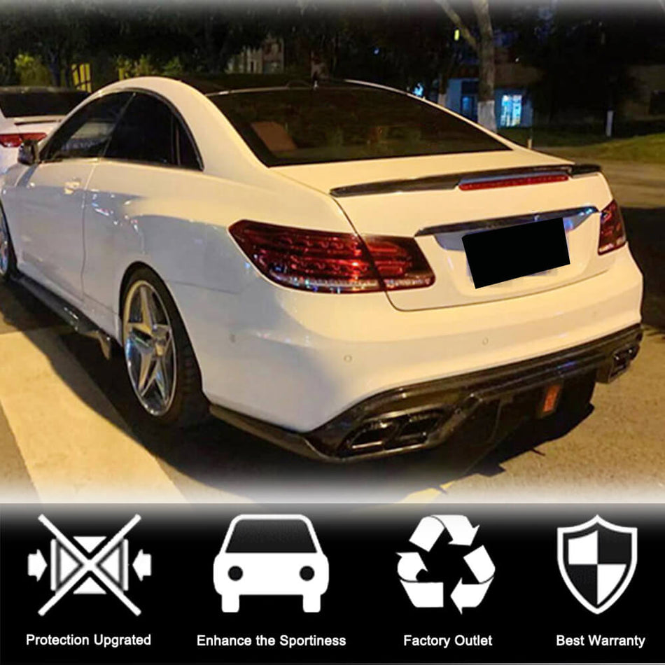 メルセデスベンツ (W207) C207 A207 Sport Facelift カーボン リアバンパー ディフューザー バランスリップ | E200 E250 E300 E350 E400 E550