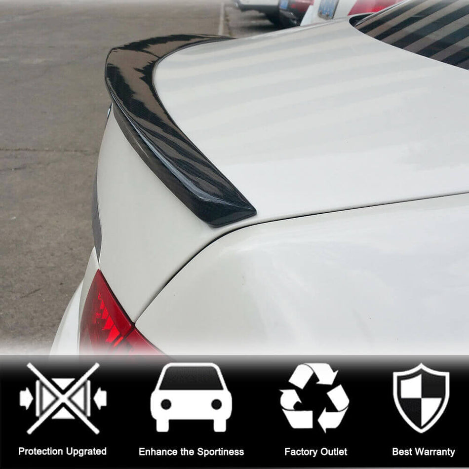 メルセデスベンツ E Class (W207) C207 クーペ カーボン リア トランク スポイラー ウィングリップ | E200 E250 E300 E350 E400 E500 E550