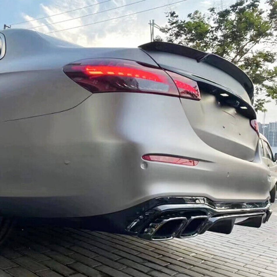 メルセデスベンツ W213 E63 (S) AMG カーボン リア トランク スポイラー ウィングリップ