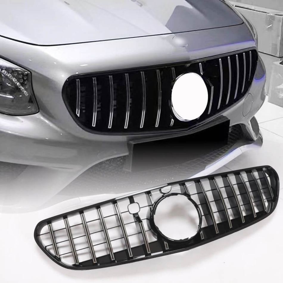 メルセデスベンツ W217 クーペ 15-17 フロント グリル フレームバンパー グリル トリム エンブレム|S500 S550