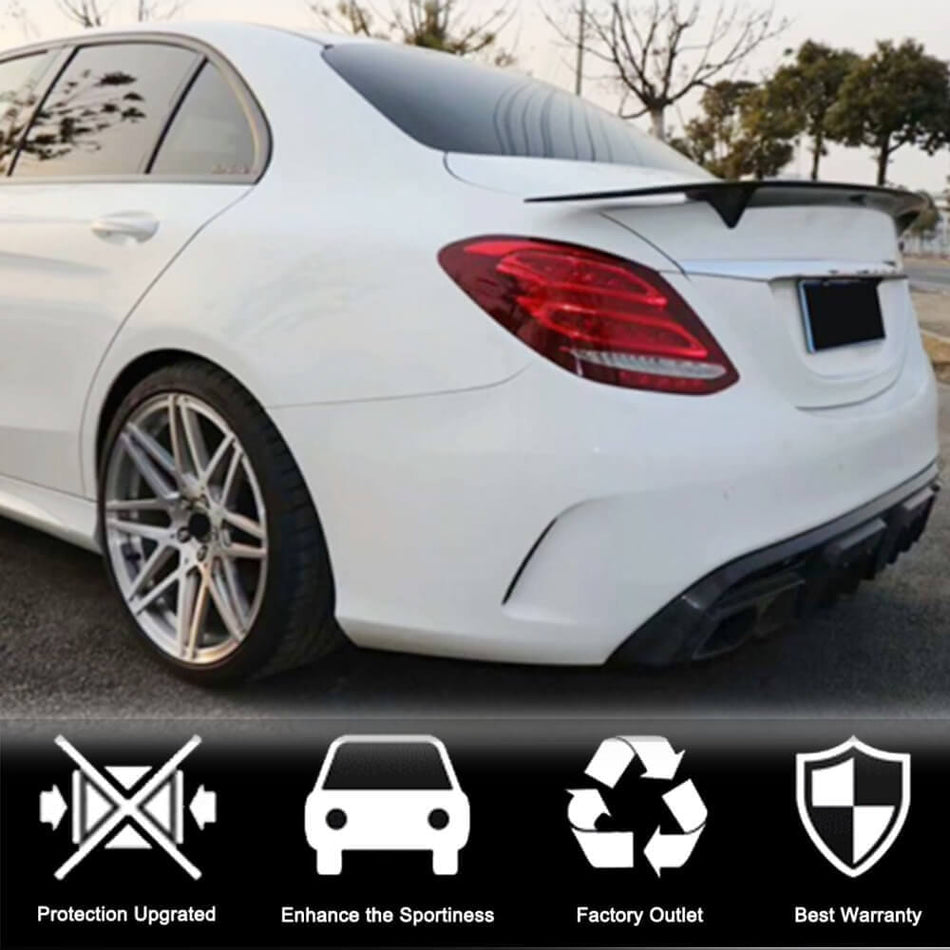 メルセデスベンツ CLS Class (W218) C218 カーボン リア トランク スポイラー ウィングリップ | CLS350 CLS400 CLS500 CLS550 CLS63 AMG S