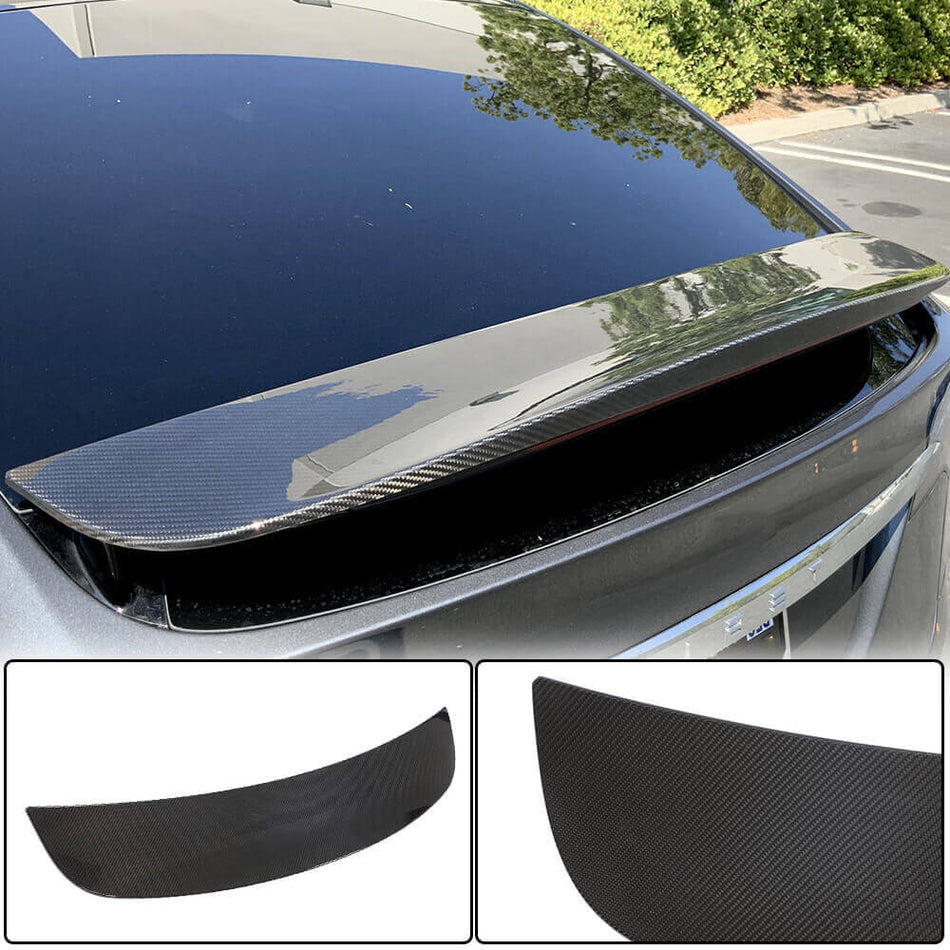 テスラ Model X カーボン リア トランク スポイラー ウィングリップ