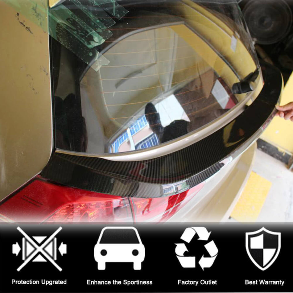 フォルクスワーゲン Golf 7 7.5 MK7 MK7.5 GTI R R-line カーボン リア ミドルスポイラー ウィンドウウィングリップ