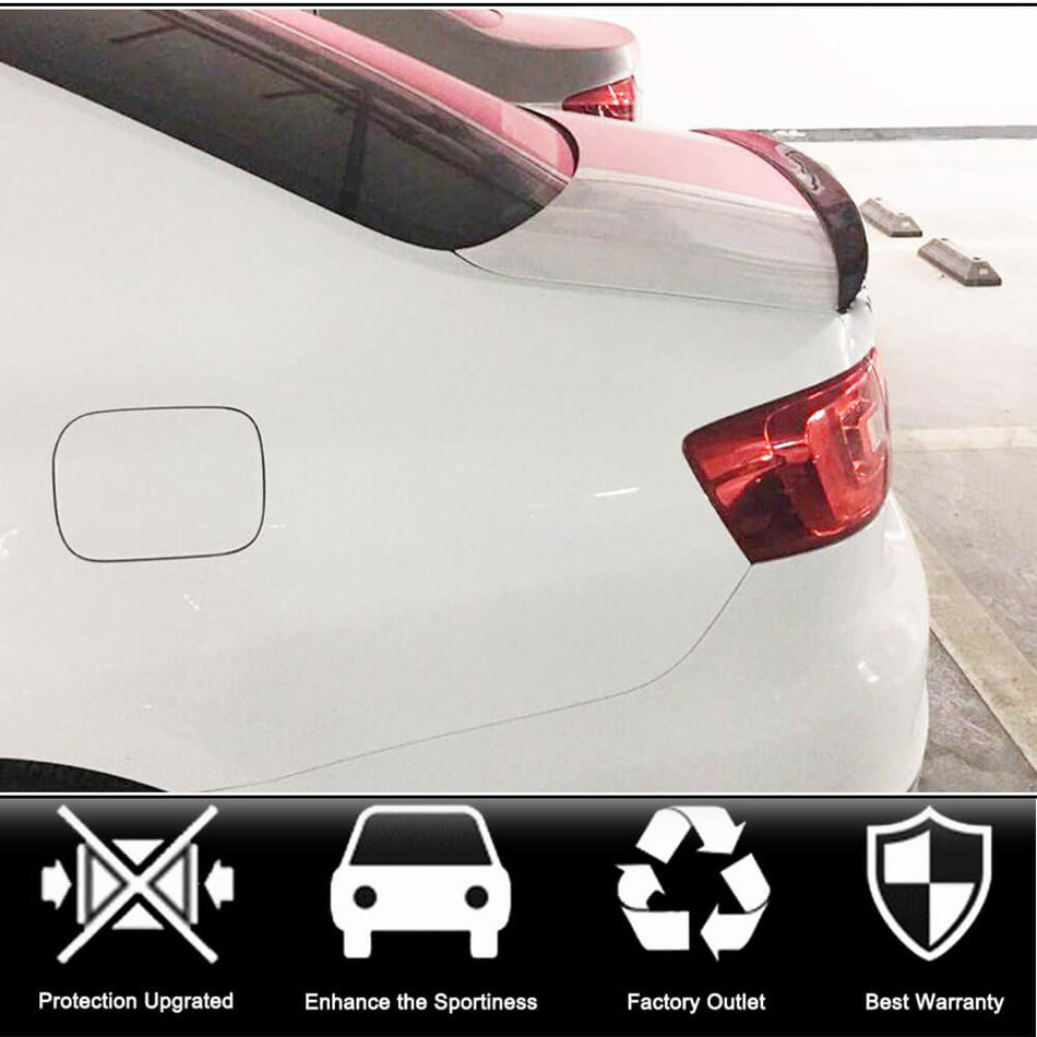 フォルクスワーゲン Jetta 2011-2014 Sagitar 2012-2014 カーボン リア トランク スポイラー ウィングリップ